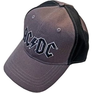 Image of AC/DC - Black Logo Unisex Baseball Cap - Grey/Black