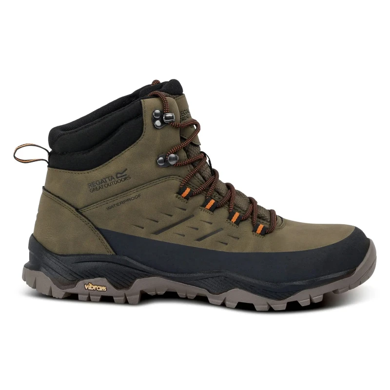 Image of Regatta Regatta Men Blake Breathable Waterproof Walking Boots in Green Size: 6 Green 6 Male 5063516182795