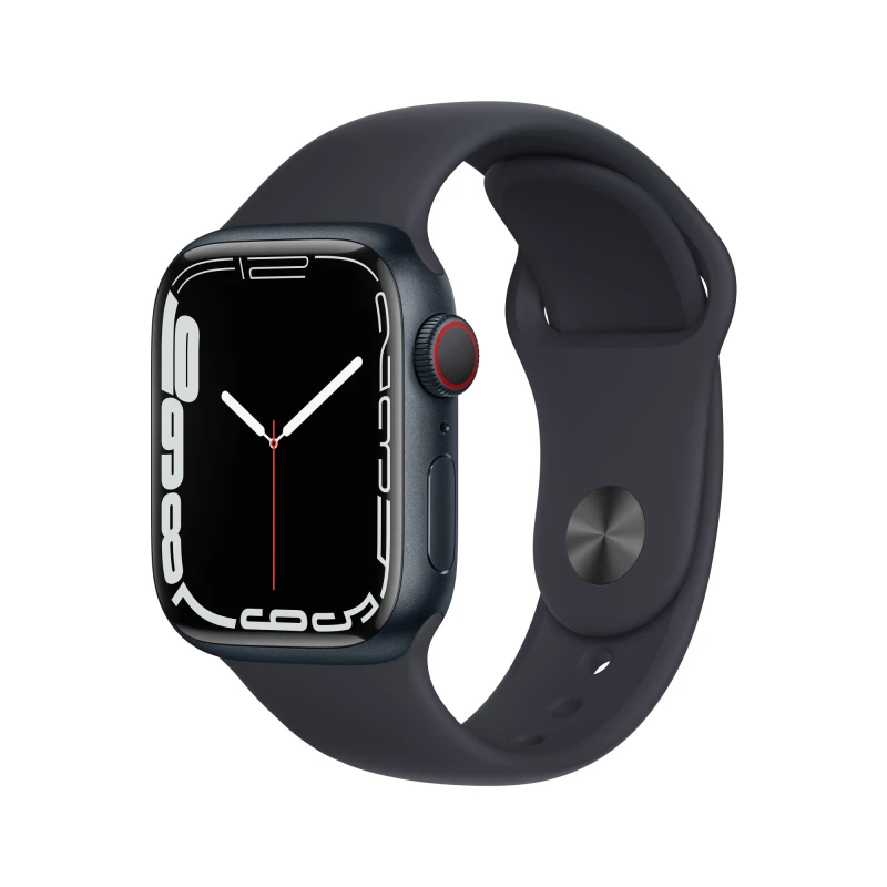 Image of Apple Watch Series 7 OLED 41mm Digital Touch Screen 4G Black WiFi GPS