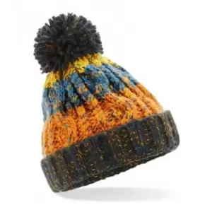 Image of Beechfield Junior Corkscrew Pom Pom Beanie (One Size) (Retro Blues)