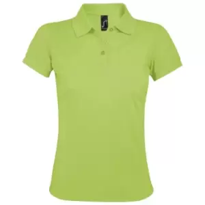 image of SOLs Womens/Ladies Prime Pique Polo Shirt (3XL) (Apple Green)