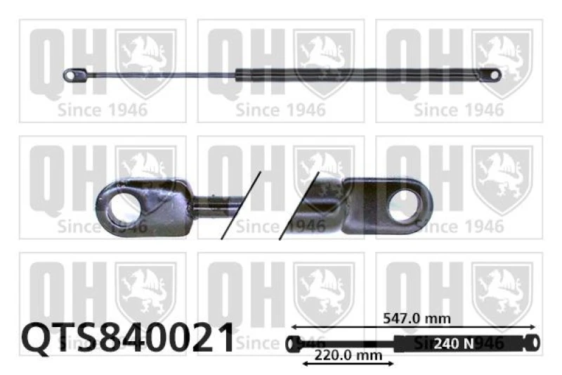 Image of QUINTON HAZELL Bonnet strut QUINTON HAZELL QTS840021