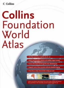 Image of Collins Foundation World Atlas by Harpercollins Paperback