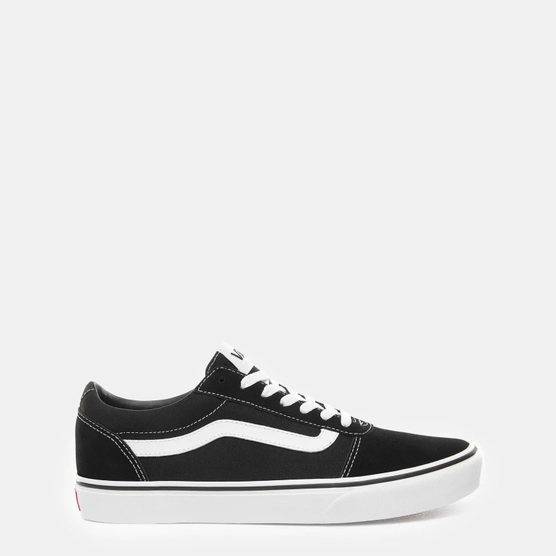 Image of Vans Ward Mens Black White Classic Canvas Trainers Shoes - UK 8.5 / US 9.5 Black male PS3066BKW8H