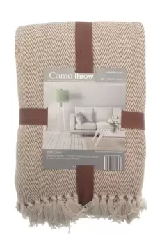 Image of Como Throw 228 x 254cm Natural