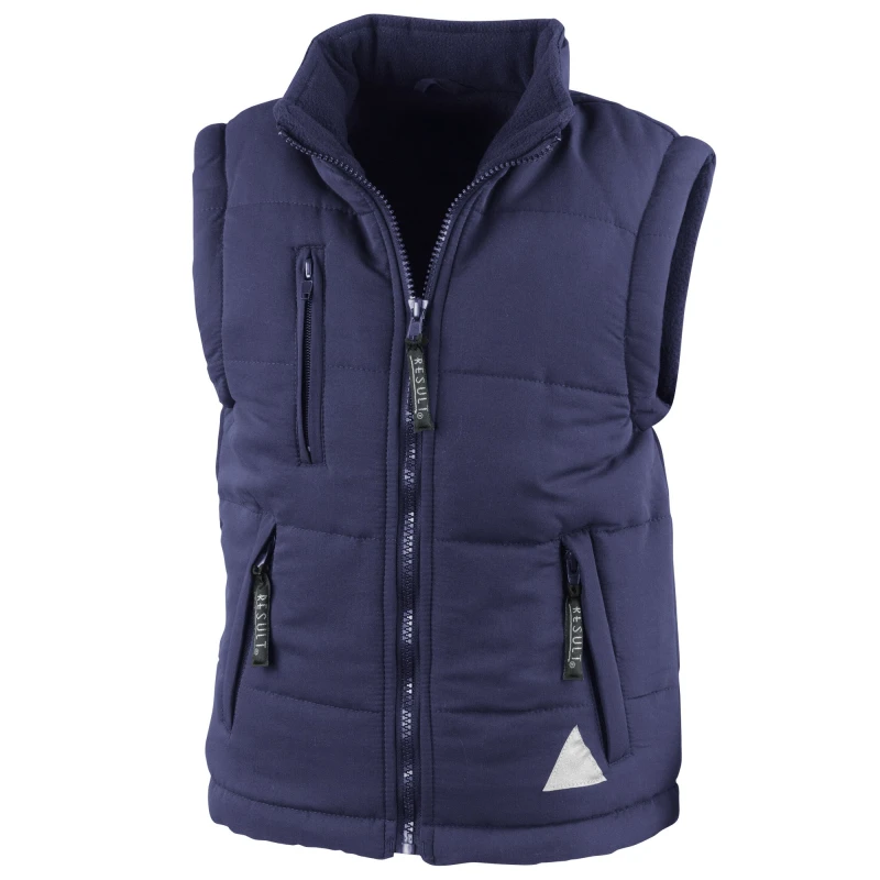 Image of Result Ultra Padded Bodywarmer Gilet (Water Repellent & Windproof) in Navy Size: XS Navy Unisex XS