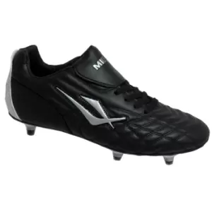 Image of Mirak Forward Lace Up Screw-In / Boys Boots / Football/Rugby Boots (3 UK) (Black)