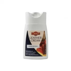 Image of Liberon Leather Cream Dark Brown 150ml