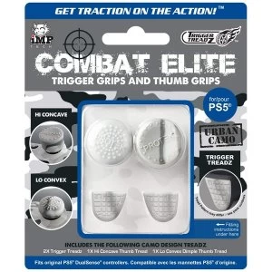 image of iMP Tech Combat Elite Thumb & Trigger Treadz Dual Sense Controller Grips Urban Camo for PS5