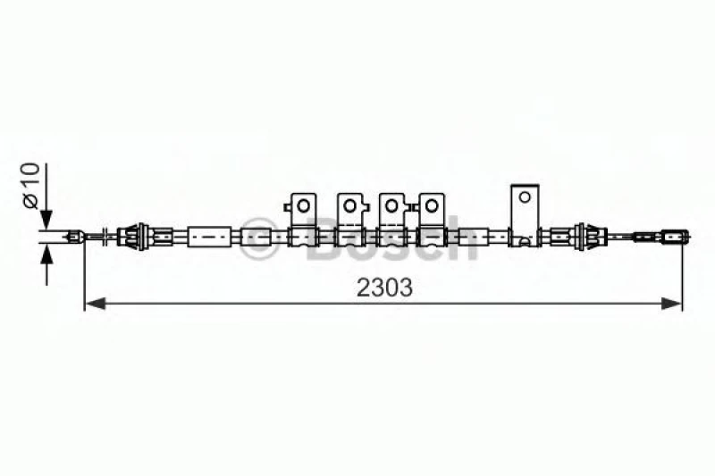Image of Bosch 1 987 482 403 Brake Cable 2303mm Cable,parking brake (124)