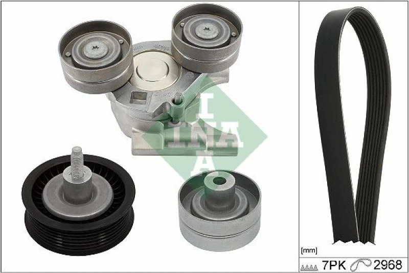 Image of V-Ribbed Belt Set INA 529 0442 10