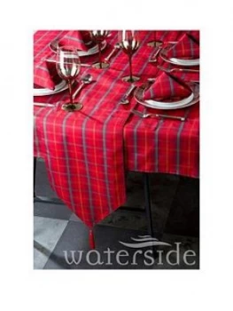 Image of Waterside Festive Tartan Table Linen Set