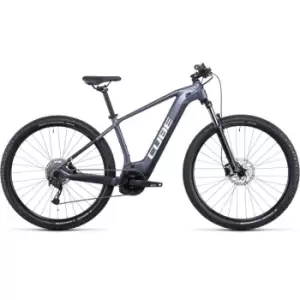 Image of Cube Reaction Hybrid Performance 500 2023 Electric Mountain Bike - Grey
