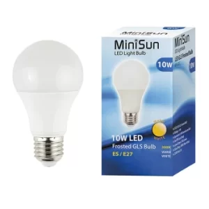 Image of 10 x 10W ES E27 Warm White LED GLS Bulbs