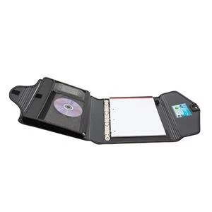 Image of Original Concord Organiser Folder 6 Part Organiser and 4 x 25mm Rings A4 Black