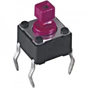 Image of Diptronics DTS 644N V Pushbutton Printed switches 12 Vdc 0.05 A 1 x OffOn momentary
