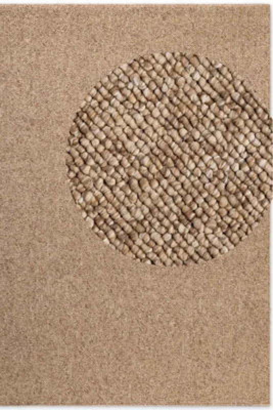 Image of The Rugs Rocco Flatweave Washable Plain Extra Large Living Room Rug And Runner In Camel