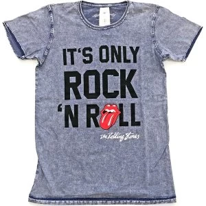 Image of The Rolling Stones - It's Only Rock N' Roll Unisex Large T-Shirt - Blue