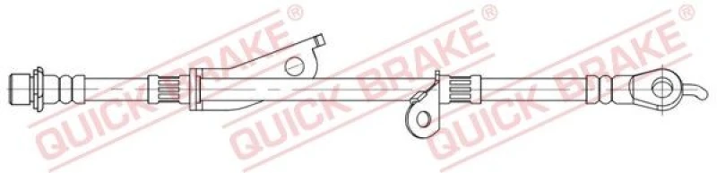 Image of QUICK BRAKE Brake hose QUICK BRAKE 58.879