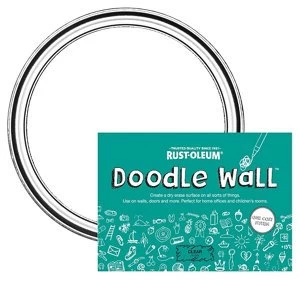 image of Rust-Oleum Doodle wall Clear dry Gloss Erase Paint kit 0.5L