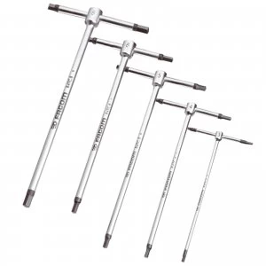 Image of Facom 5 Piece T Handle Hexagon Allen Key Set Metric