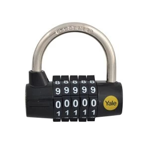 image of Yale Locks Y160 Steel 5-Dial Combination Padlock 48mm