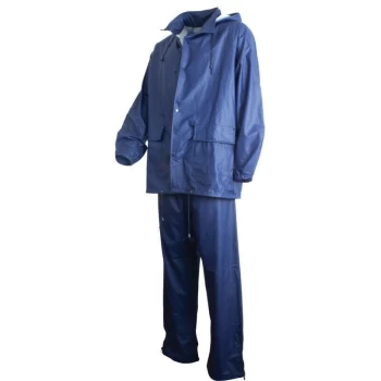 image of 2 Piece Rainsuit, Navy (2XL) - Sitesafe