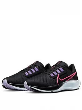 Image of Nike Air Zoom Pegasus 38 - Black/Pink, Size 8, Women