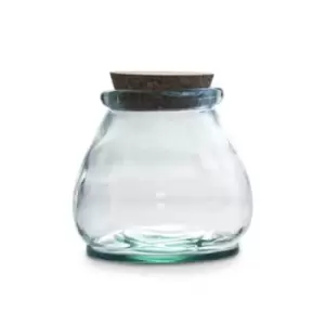 Image of Tower Natural Life 800ml Recycled Glass Jar with Cork Lid