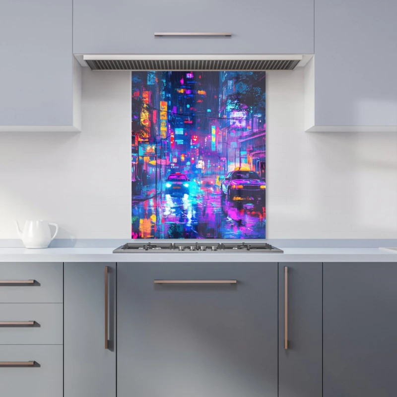 Image of Designer Kitchen Splashbacks Dante Mercer: 00026 Kitchen Splashback Size: 600mm x 750mm Multicolor Unisex 600mm x 750mm