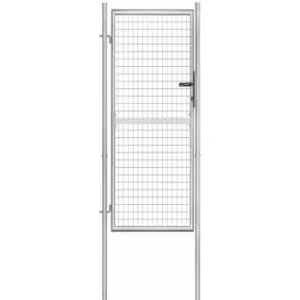 Image of Vidaxl - Garden Gate Galvanised Steel 105x250cm Silver Silver