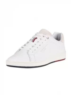 Image of Retro Tennis Cupsole Leather Trainers
