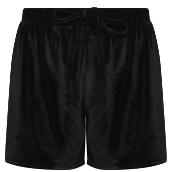 Image of Miso Miso Velour Shorts - Black