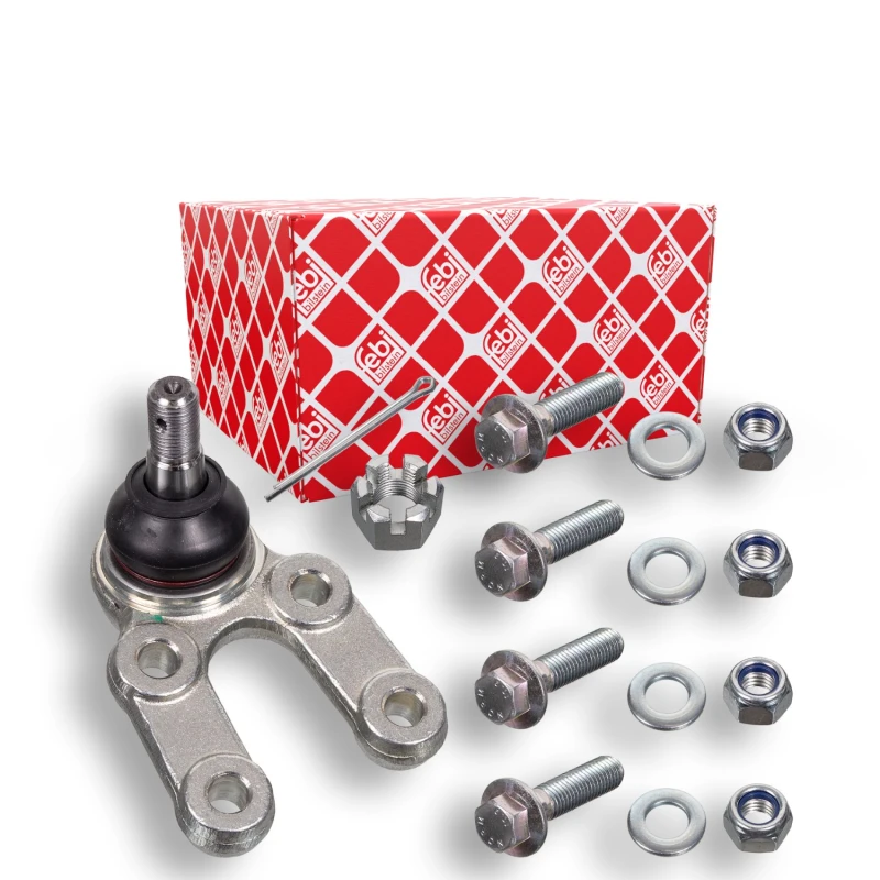 Image of FEBI BILSTEIN 41717 Ball joint Front Axle Right, with fastening/mounting material Support-/Steering Link (2462)
