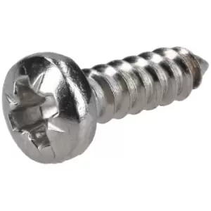 image of R-TECH 337130 Pozi Pan Head Self-Tapping A2 S/St Screws No. 8 13.0m...