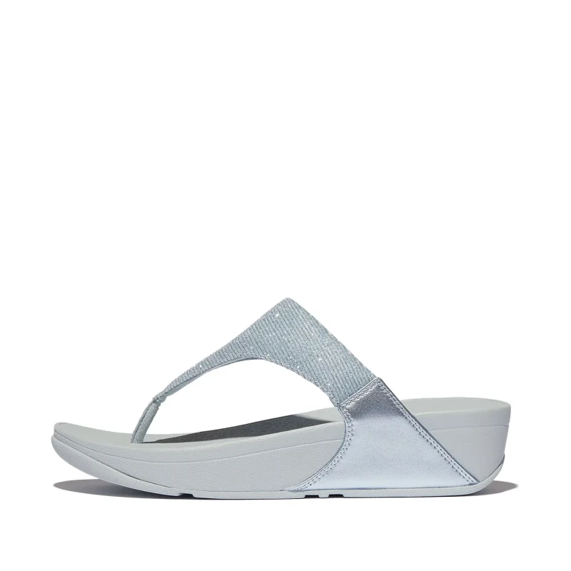 Image of FitFlop Womens sandals FitFlop Lulu Shimmerlux Bleu Female 37