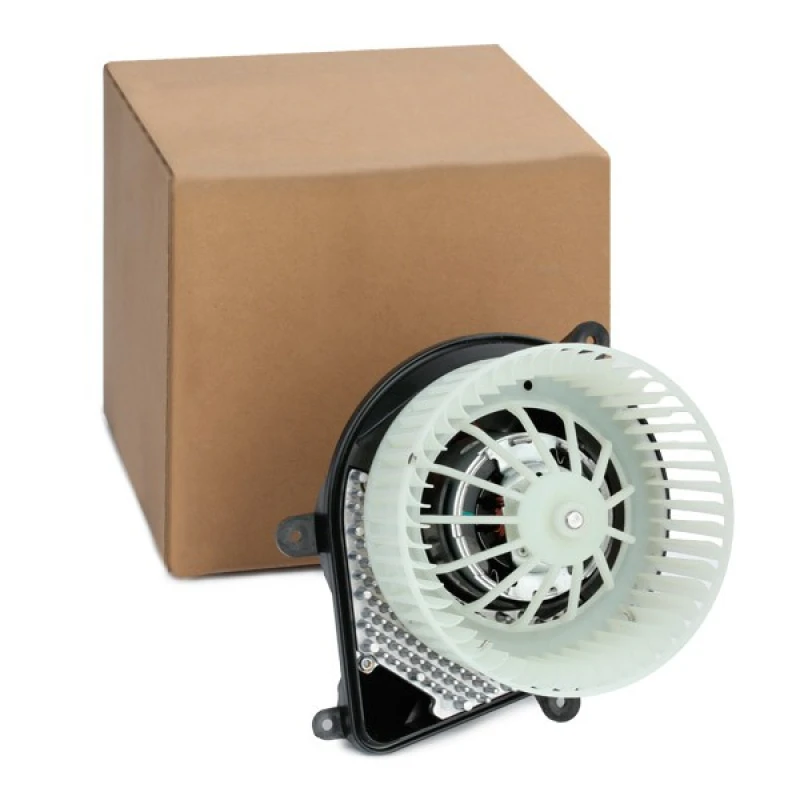 Image of NRF 34054 Blower Motor for left-hand drive vehicles, with integrated regulator Interior Blower (2669)