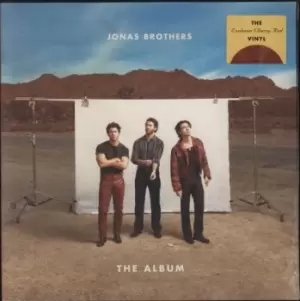 Image of The Jonas Brothers The Album - Cherry Red Vinyl - Sealed 2023 UK vinyl LP 00602455239327