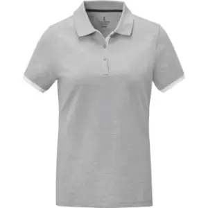 Image of Elevate Womens/Ladies Morgan Short-Sleeved Polo Shirt (XS) (Heather Grey)