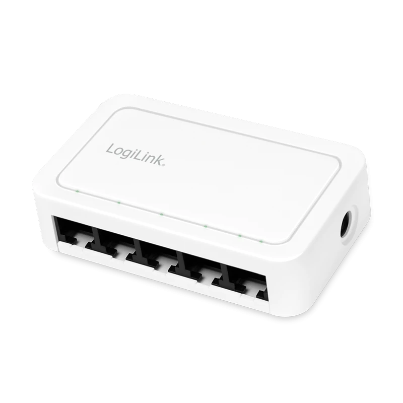 Image of LogiLink Desktop Gigabit Ethernet Switch 5-port. plastic case. white