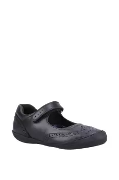 Image of Hush Puppies Black Rina Infant Non Patent Leather Shoe