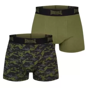 image of Lonsdale 2 Pack Trunk Mens - Green