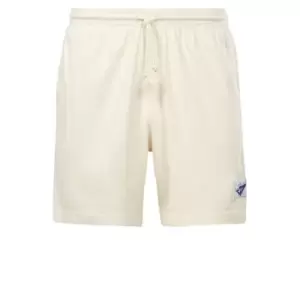Image of Reebok Les Mills Natural Dye Rib Shorts Mens - Cream