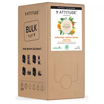 Image of Attitude Bulk to Go 2L Super Leaves Hand Soap - Orange Leaves