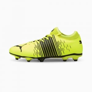 image of PUMA Future Z 4.1 FG/AG Mens Football Boots, Yellow Alert/Black/White Size 7 Shoes