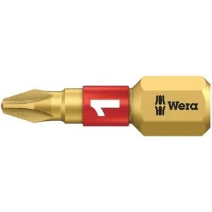 Image of Wera 851/1 BDC BiTorsion Phillips Insert Bits Diamond Coated PH1 x 25mm (Pack 10)