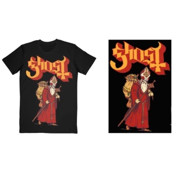 Image of Ghost - Greetings From Papa Noel Unisex Large T-Shirt - Black