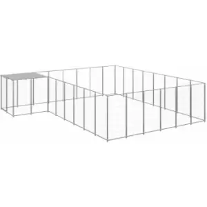 Image of Vidaxl - Dog Kennel Silver 15.73 m² Steel Silver