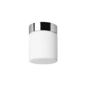 image of Petit Bathroom LED Flush Ceiling Light Chrome 650lm 3000K IP44