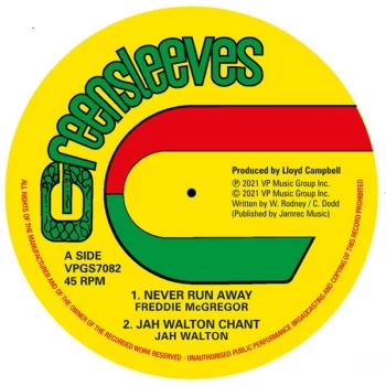 Image of Freddie McGregor / Jah Walton / Dennis Walks / Roots Radics - Never Run Away Vinyl
